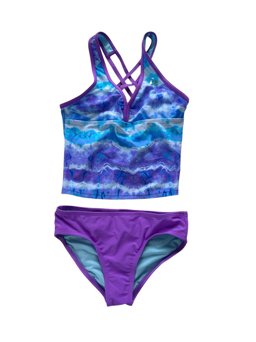 Gerry Girls Tie-Dye Tankini Swimsuit Set Size M 10/12